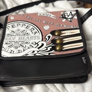 The Beatles  Sargent Peppers Pink Mini Bag by House of Diasters